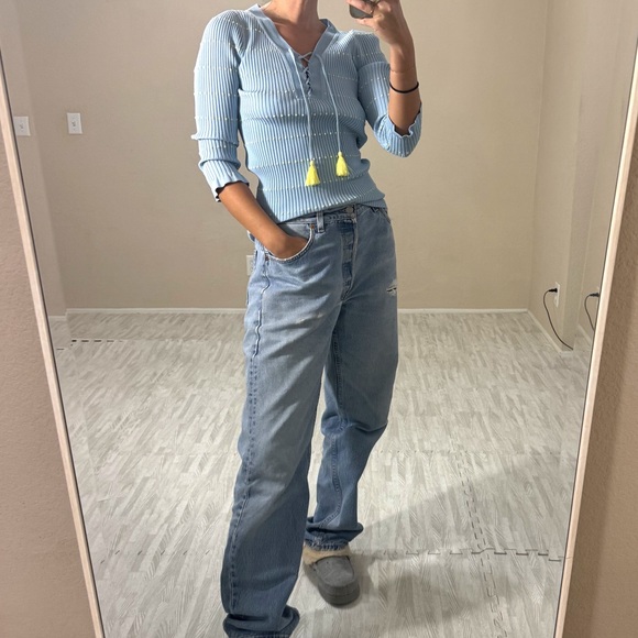 Sandro Paris Ribbed Top - Picture 4 of 10